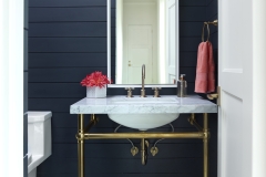 Celaya Bathroom in antique white and charcoal